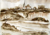 Blick über die Elbe